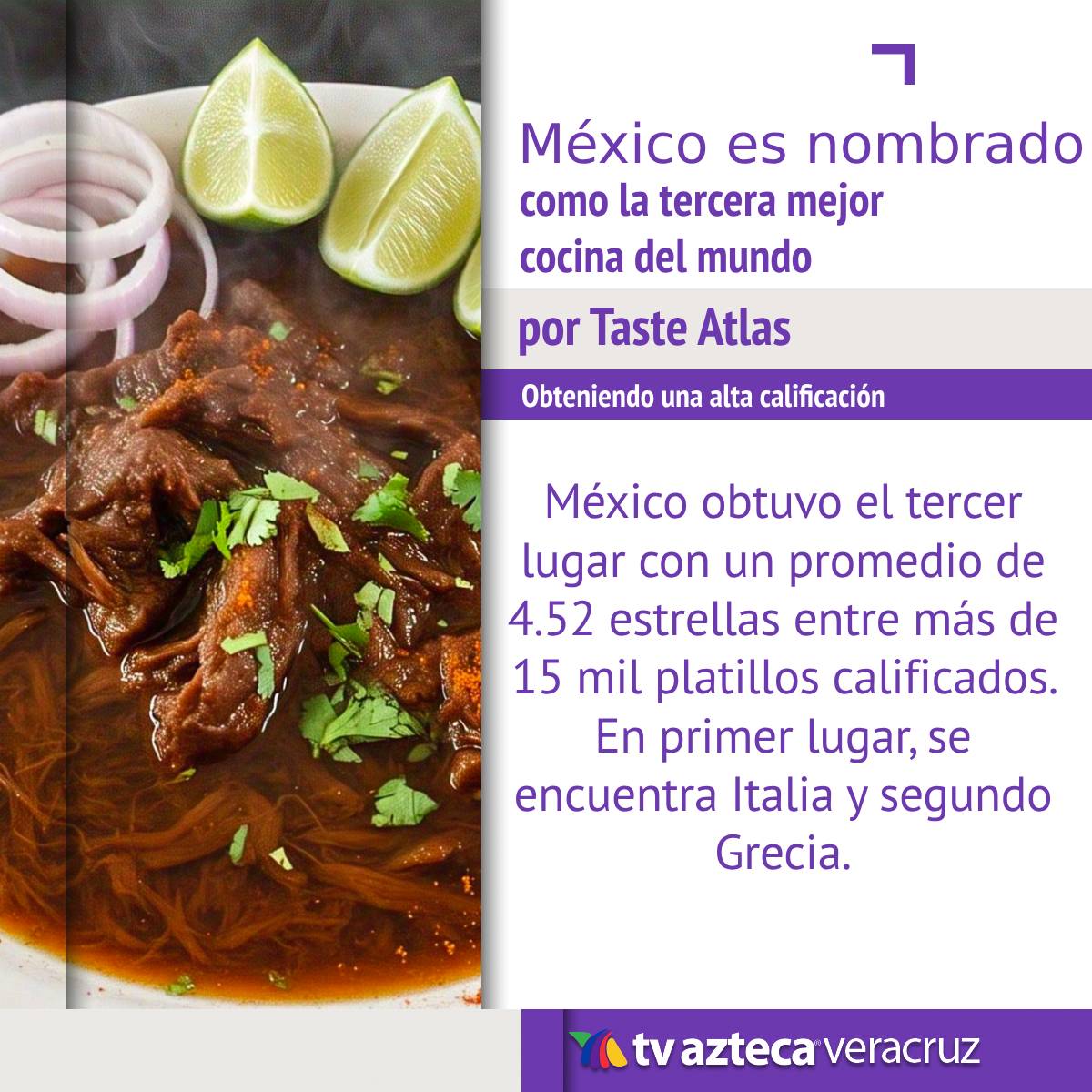 #Noticias | ¡México conquistando el mundo!

Se destacan la quesabirria, el chiltomate, y los camarones enchipotlados.🤩🤤