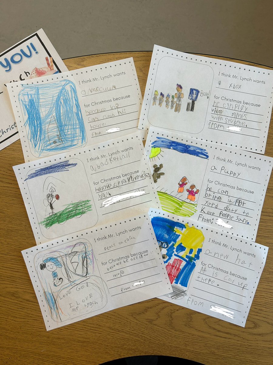 mrswollziefer's tweet image. Week 3 of Advent brings JOY! 🎄✨ 
The gr. 1s spread holiday cheer by creating special books for the office staff, using their writing and social studies knowledge to share fun, creative messages ✏️ (read these gems!) 😀

#LearningPartnerships #DeepLearning