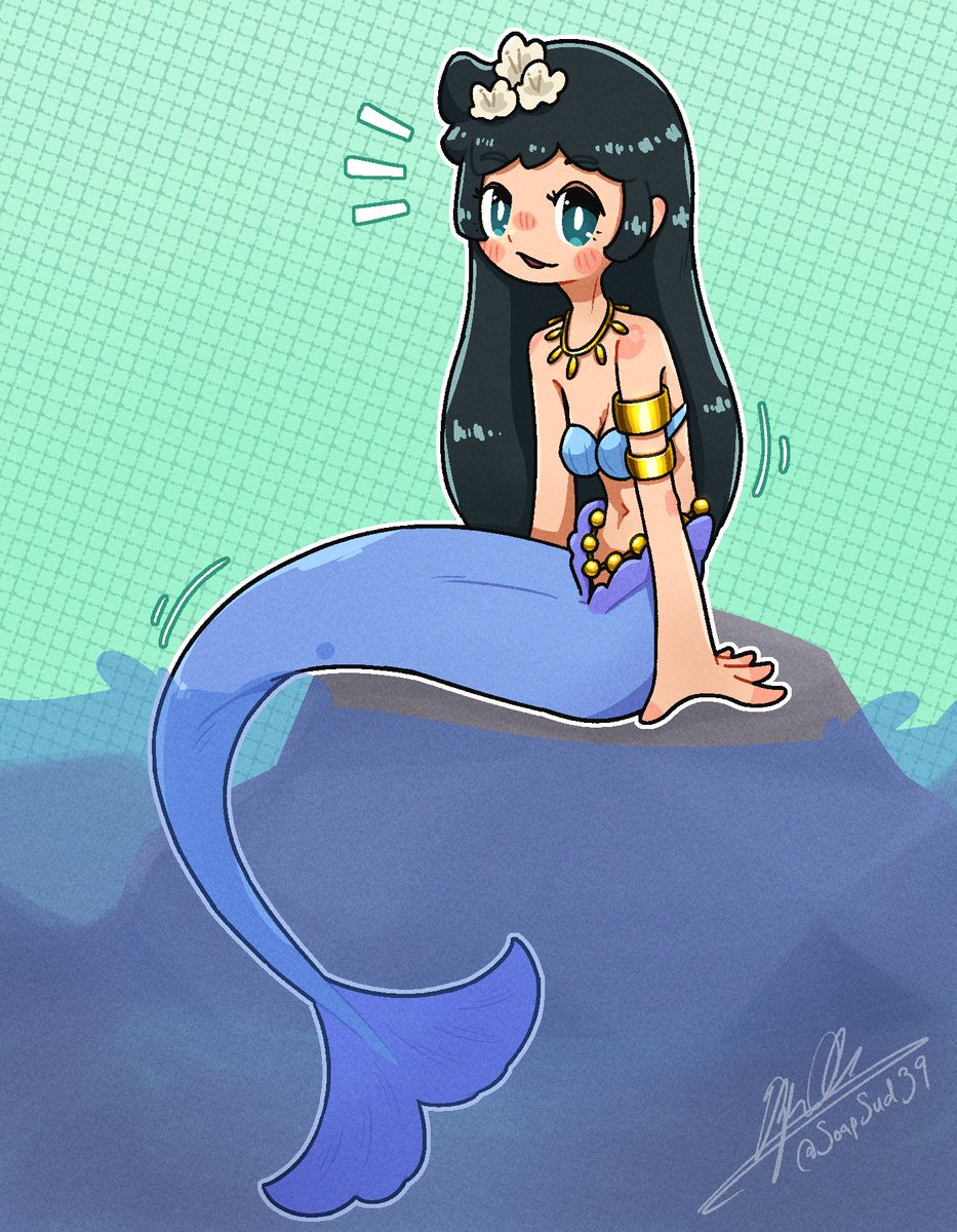 SoapSud39's tweet photo. mermaid! 🐟🐟
character from @_NATSU_KAZE_ 's (upcoming) game Maple Forest
#mermaid #MapleForest https://t.co/CtNlqoKpXH
