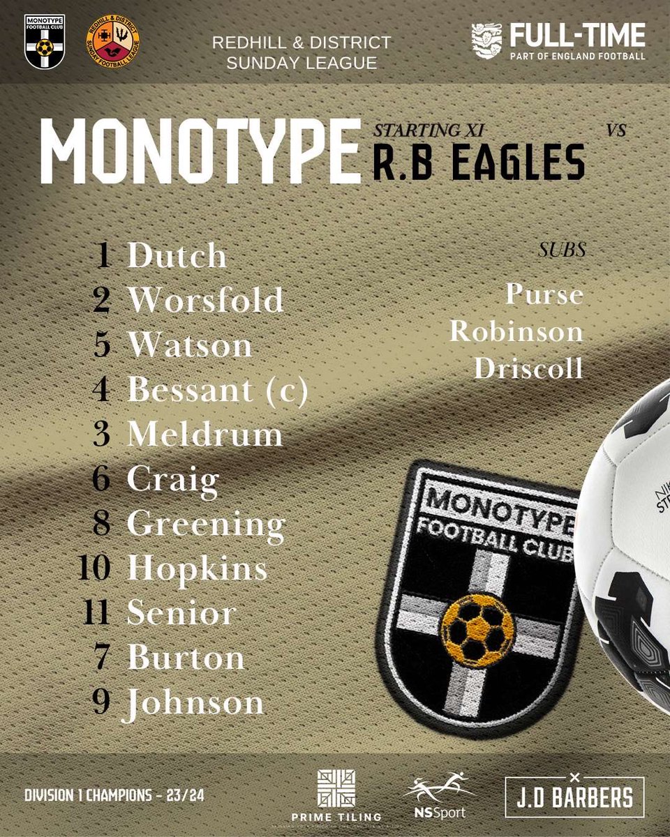 Type back with a win in the county cup yesterday. Goals from <a href="/Bessant19/">James Bessant</a> x2 and <a href="/BenSenior11/">Ben Senior</a> against <a href="/rb_eagles/">RB Eagles</a> send us through to round of 16. #MFC #UTT