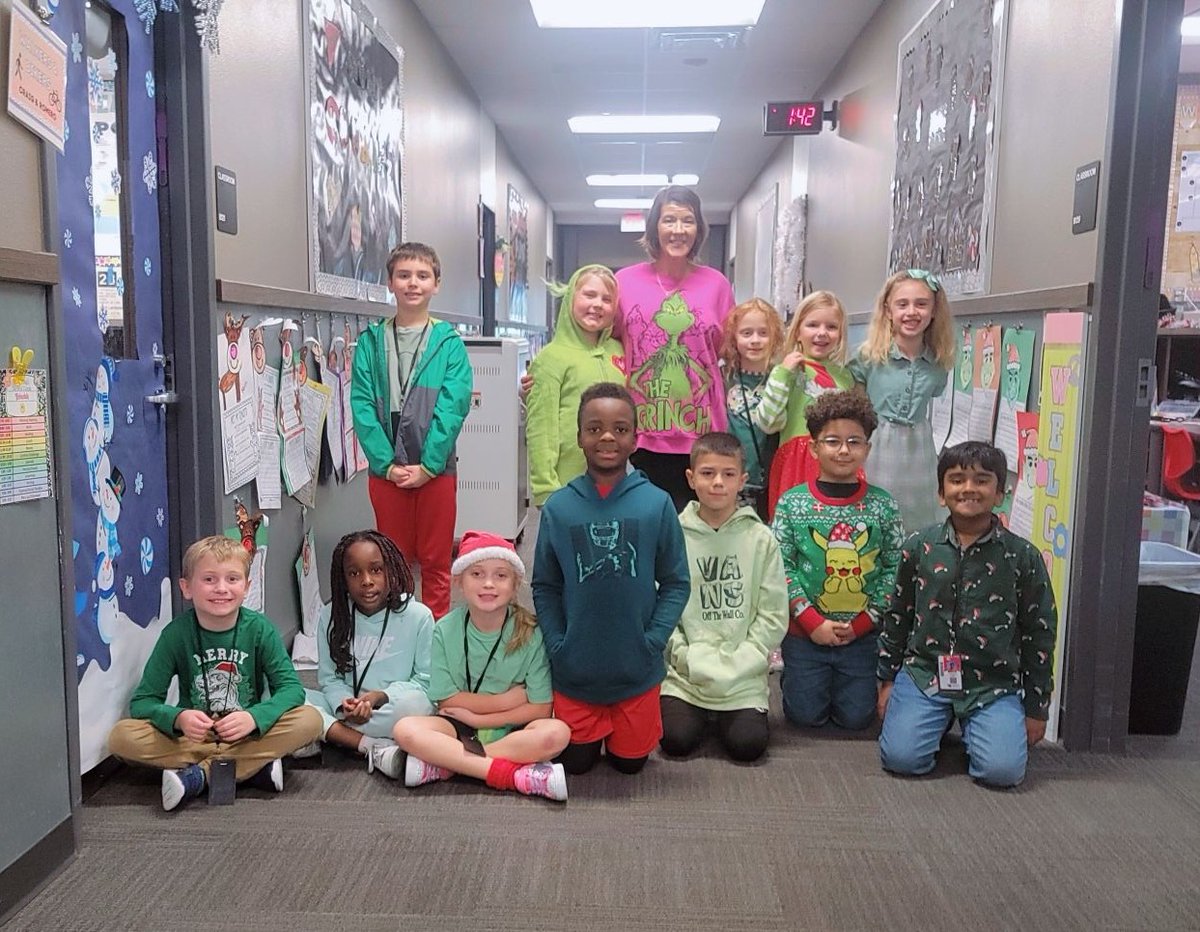 2ndGrade4Ever's tweet photo. Grinch day and 2nd grade traveled to Germany to learn about their holiday traditions and customs. Of course we had to sample some gingerbread! #NCExcels #MelissaISD https://t.co/jMsHDQGrqp