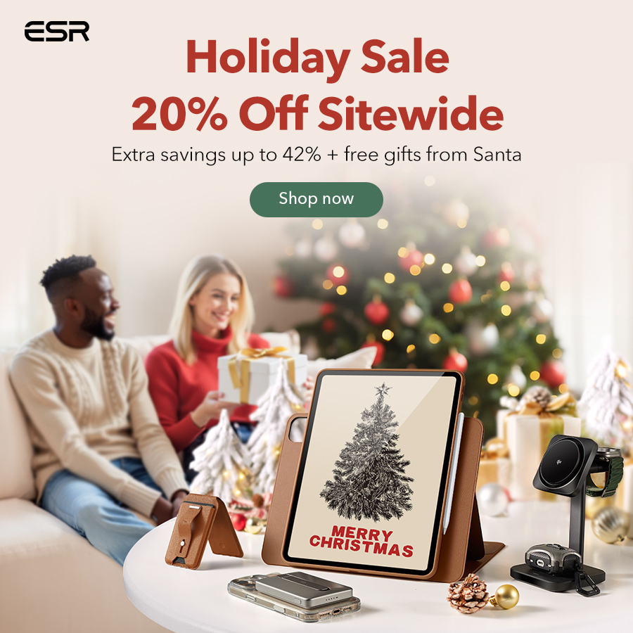 OnlyPerth's tweet photo. ESR Christmas Sale 20% OFF iPhone Accessories 

MagSafe Accessories for iPhone 16/15/14/13/12/AirPods Series 

https://t.co/onvVXfc6Ai https://t.co/nxbnbbcKUB