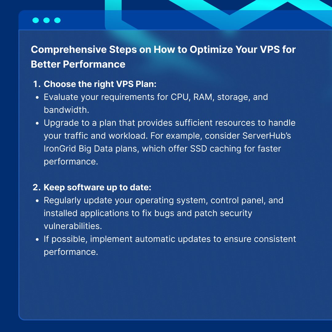 ServerHub's tweet photo. Unlock your VPS's full potential with #ServerHub's ultimate optimization guide! Learn how to monitor, troubleshoot, and enhance your VPS like a pro. Get the knowledge you need to boost speed and reliability. 🧵
#serverhub #VPS #dedicatedservers #VPSoptimization #howtoguide https://t.co/Kr92VLqZU6