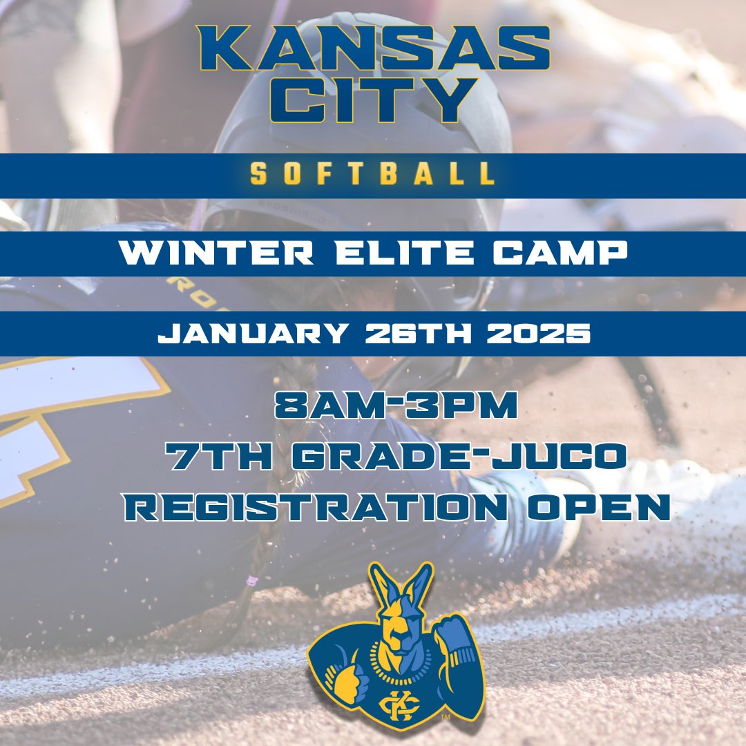 Looking for a great Christmas gift!?

Start out your New Year with us! 🎉

Register today for our Winter Elite Prospect Camp! 

🔗: kansascitysoftball.totalcamps.com/shop/EVENT