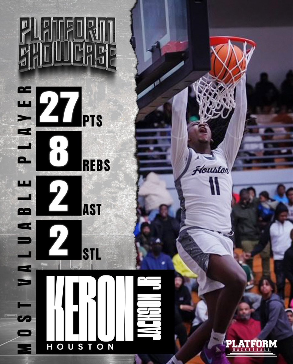 Platform Showcase High School MVP, Keron Jackson Jr.