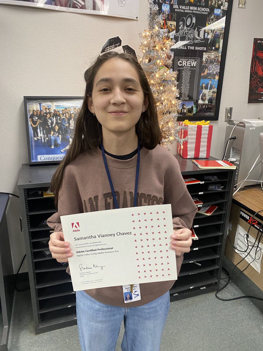 DV Video Productions (@conquestjournal) on Twitter photo Congratulations Sammy π on passing your certification test and earning your Adobe Premiere Pro Certification! <a href="/AdobeVideo/">Adobe Video & Motion</a> <a href="/dvhsyisd/">Del Valle HighSchool</a> <a href="/YsletaISDCTE/">Ysleta ISD CTE</a> <a href="/VHairston_DVHS/">Valerie Hairston</a> <a href="/hmartinez5yisd/">Hugo Martinez</a> <a href="/GregLongstreth/">Greg Longstreth</a> <a href="/R_Benavides2/">Ramon Benavides, Ph.D.</a> Congratulations Sammy π on passing your certification test and earning your Adobe Premiere Pro Certification! <a href="/AdobeVideo/">Adobe Video & Motion</a> <a href="/dvhsyisd/">Del Valle HighSchool</a> <a href="/YsletaISDCTE/">Ysleta ISD CTE</a> <a href="/VHairston_DVHS/">Valerie Hairston</a> <a href="/hmartinez5yisd/">Hugo Martinez</a> <a href="/GregLongstreth/">Greg Longstreth</a> <a href="/R_Benavides2/">Ramon Benavides, Ph.D.</a>