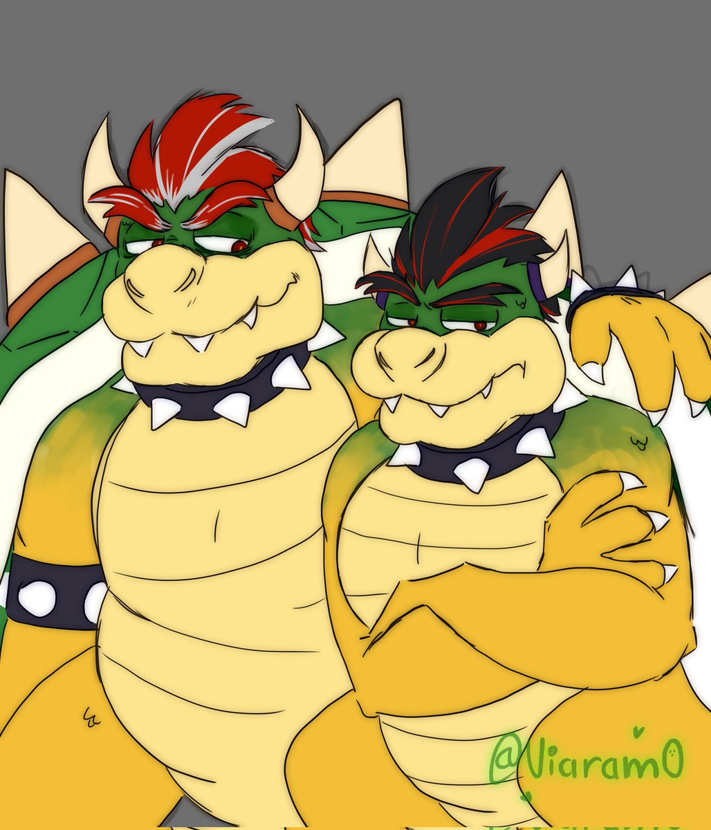 Viaram0's tweet photo. Bowser y su hijo Kael 🐢🐢🗯️ https://t.co/EneazHZiLh