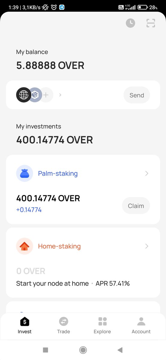 HDRELC's tweet photo. @overprotocol Palm staking 
#OverProtocol #OverAirdrop

0x39B567fbe750BFc5174537a7A9230570a9be420D https://t.co/lnSIQ6BVTh