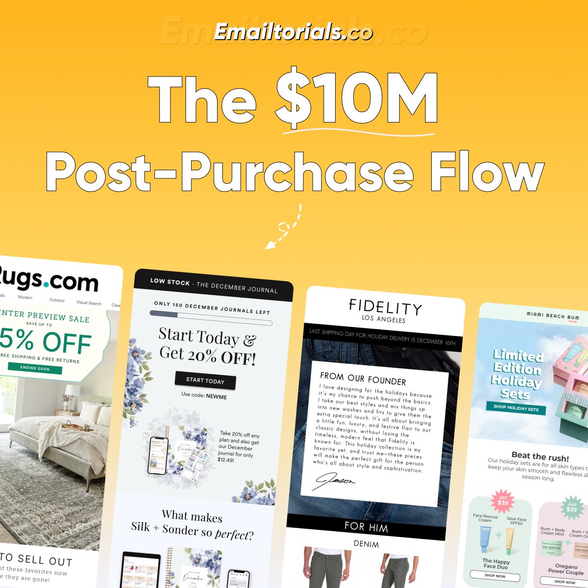 $10M+ in Post Purchase?

Yep, it’s possible.

I’ll break down the exact Post Purchase setup that prints MILLIONS for stores.

-Repost 
-Like
-Reply 'FLOW' and I’ll send it over!