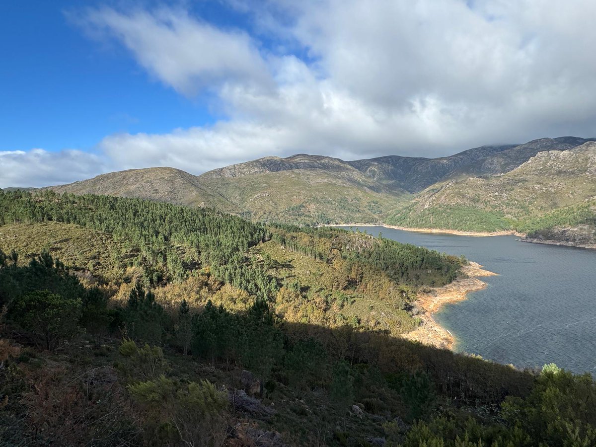 magago's tweet image. Se cruzaras o Xurés desde Galicia en 1386-87, aproveitando a Vella Vía Nova romana, é moi posible que aí, no alto desa lomba, distinguiras homes, unha tosca muralla que se estende, fogueiras. Velaí fica esquecida unha das escasas testemuñas de cando Galicia tivo un rei inglés.