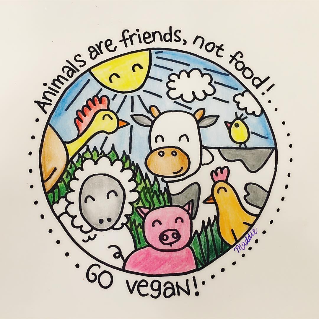 Animals are friends, not food #GoVegan.