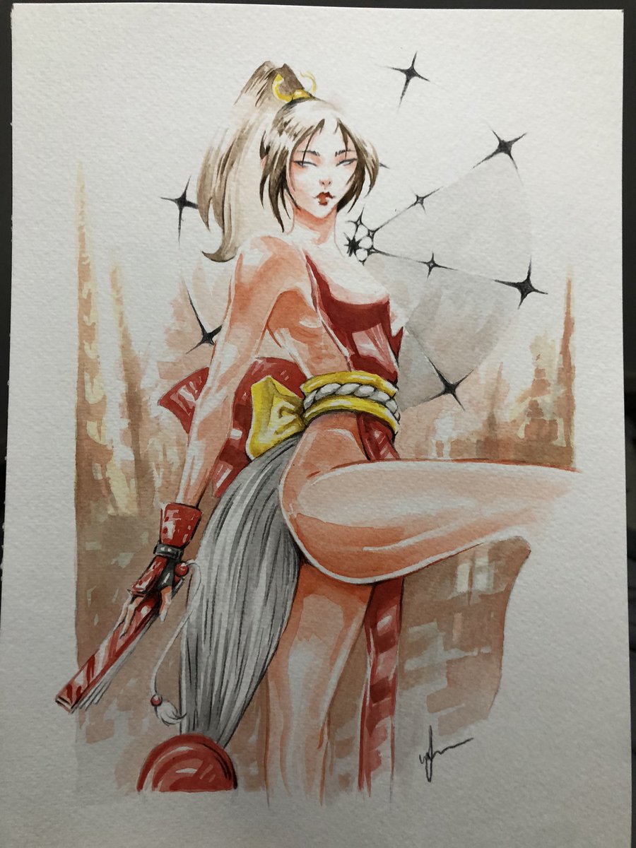 Mai Shiranui - Watercolor 

#mai #MaiShiranui #Kof #sf6 #snk