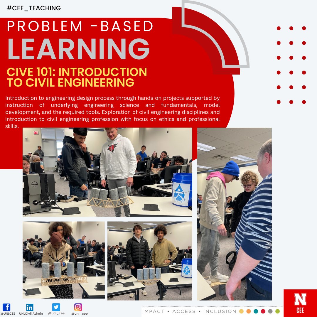 Our CEE students proudly present their Bridge Project to Prof. Hunt and classmates. Would you trust your design enough to walk over your own structure? These students did—putting engineering principles to the test as they tackled loads, stability, and design! :-)