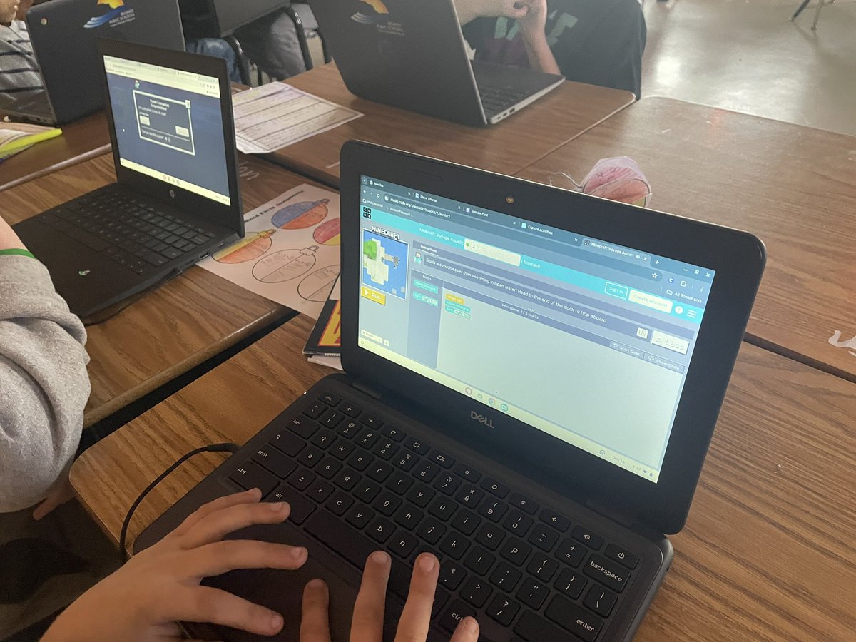 TraciPiltz's tweet image. These 3rd graders persevered and used critical thinking and problem solving skills to participate in the #HourofCode 🙌🏻 

➡️ hourofcode.com/us/learn 

Some favorite activities were Minecraft 💚, Flappy Bird 💛 &amp;amp; Barbie 🩷