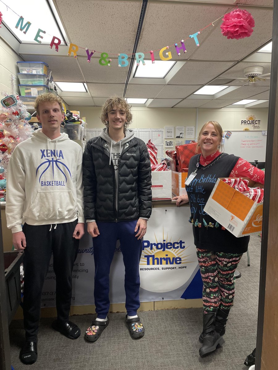 Xenia Bucs Basketball (@xeniabasketball) on Twitter photo The boys' basketball program is grateful for the chance to help out a Xenia family to have a Christmas this year. Special thanks to Owen and Eli for delivering the gifts.
<a href="/XeniaAthletics/">Xenia Athletics</a> The boys' basketball program is grateful for the chance to help out a Xenia family to have a Christmas this year. Special thanks to Owen and Eli for delivering the gifts.
<a href="/XeniaAthletics/">Xenia Athletics</a>