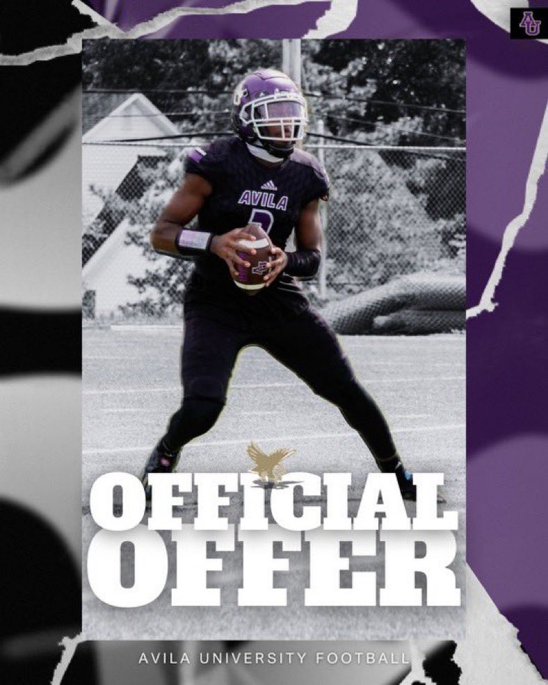 #AGTG blessed to receive
 an offer from <a href="/AvilaFootball/">Avila University Football</a> 🟪 <a href="/waunton44/">Warren thomas</a> <a href="/TravM13/">Travis Mason</a> <a href="/raypecAD/">Ray-Pec AD</a> <a href="/coach_t_allin/">Tanner Allin XPS</a> <a href="/JPRockMO/">JP Rock</a> <a href="/Nickles1Brooke/">Brooke Nickles</a>