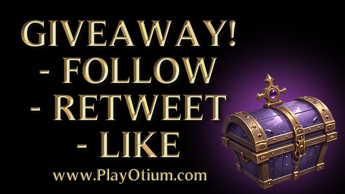 Win a powerful Lord chest and start your Otium adventure in style!

- Follow us
- Retweet
- Like

$SOL #crypto #playtoearn #notwork #SolanaGiveaway #Giveaway #Giveaways #Solana