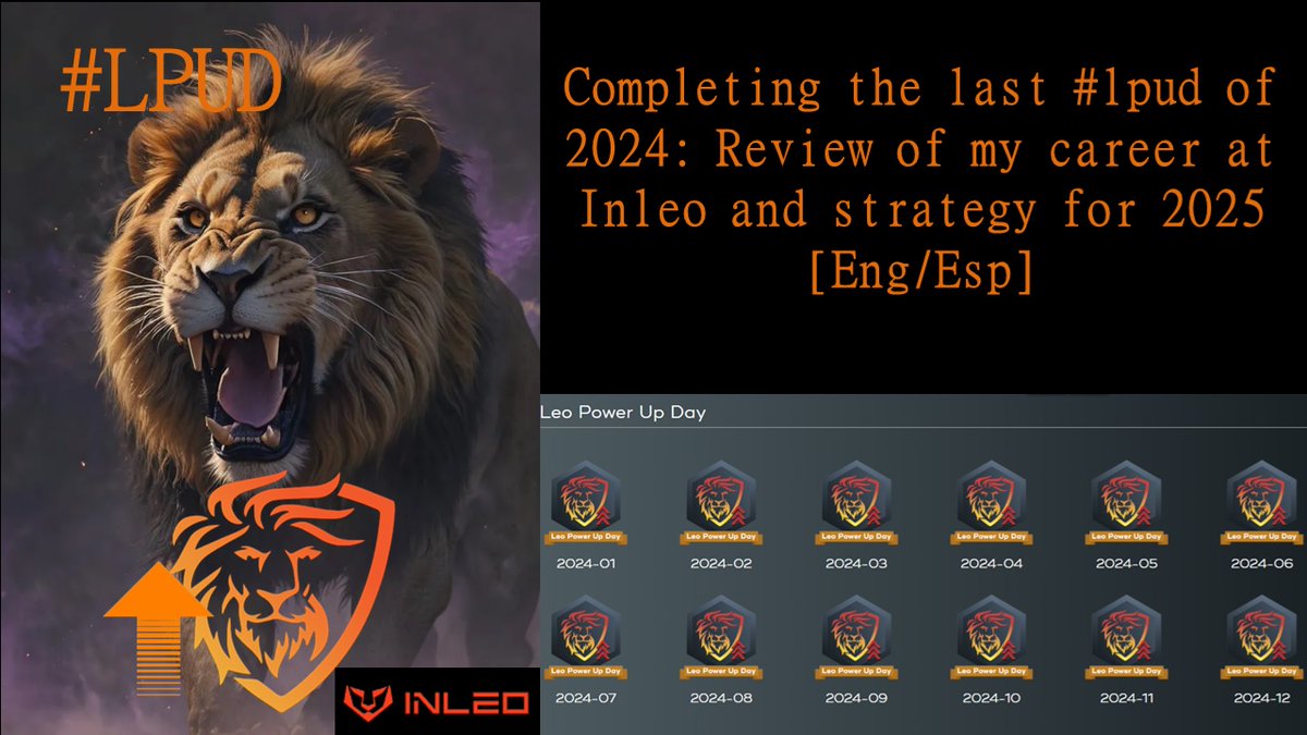 1/3🧵
Hello community, today I have the pleasure of sharing with you my latest #lpud, as well as #myleogoals for 2025