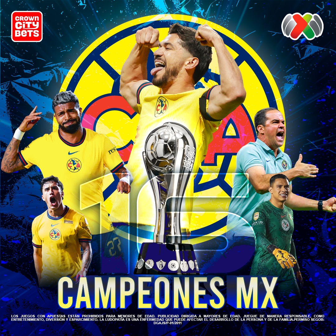 citybetsmx's tweet photo. ¡¡EL AMÉRICA ES TRICAMPEÓN DE LA LIGA MX!!

En hora buena, el América gana por tercer año consecutivo la Liga MX 🇲🇽🦅

#Campeones #LigaMx #América #FinalLigaMx #Monterrey #Ganadores #ClickATuSuerte https://t.co/O6ulV8I947