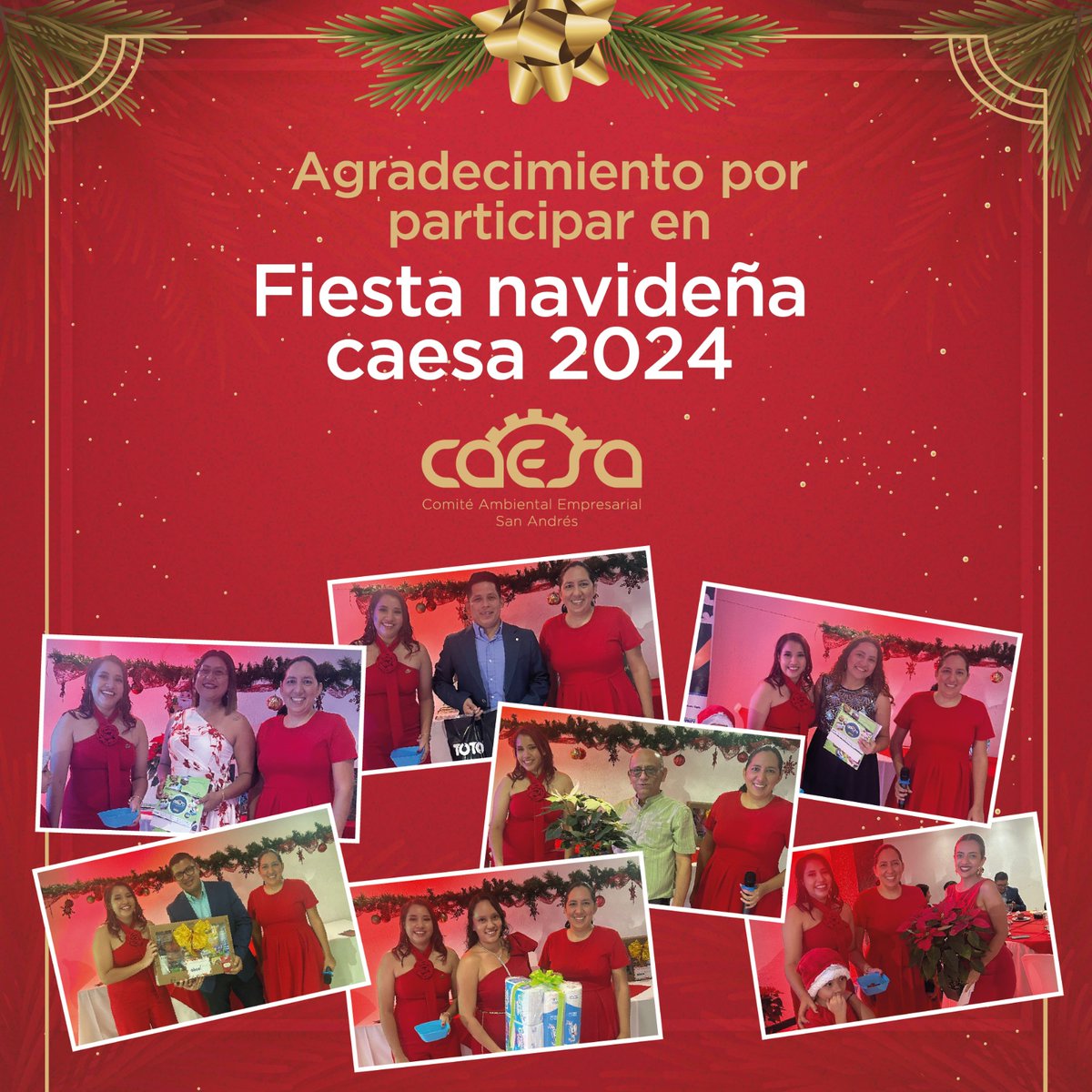 CAESA_sv's tweet photo. 🎄Este año, nos reunimos para celebrar los logros del 2024, agradeciendo cada momento compartido y cada esfuerzo dado. ¡Qué bonito es poder celebrar un año más de trabajo y compromiso!🎅🎅

#socioscaesa https://t.co/cbWHK4u0hb