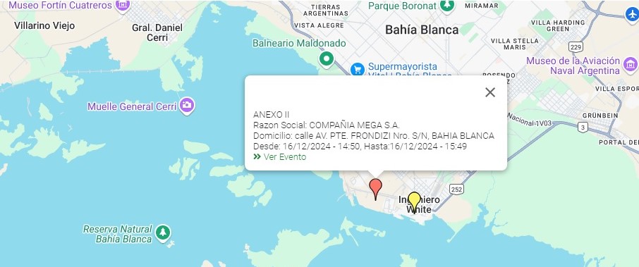 gabybermudez's tweet photo. Comité Técnico Ejecutivo labró acta de infracción a Compañía MEGA x emisión de humos negros "Opacidad del 100%, Grado 5 escala de Ringelmann" y "superando el tiempo permitido en legislación vigente" Según la firma "falló sistema de control" y paró planta #BahíaBlanca #alertarojo https://t.co/3XK39AlkN1