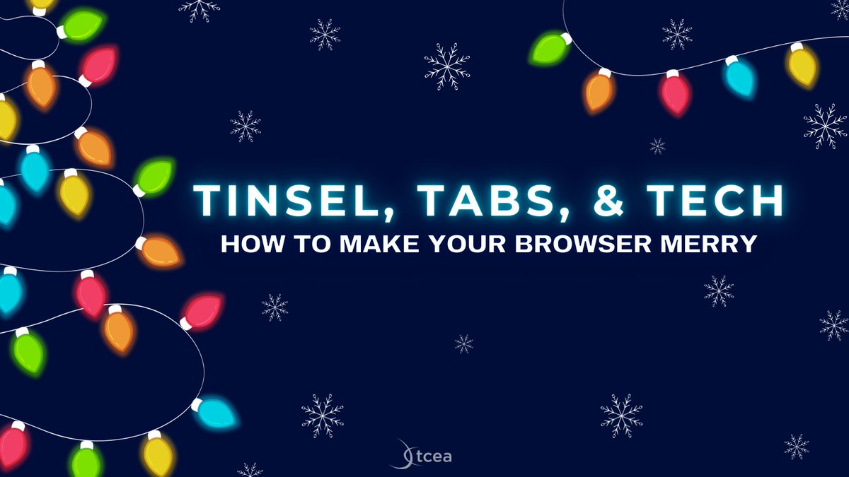 TCEA's tweet photo. 🎄 Ready to make your browser festive? The “Holiday Sound Effects” extension adds jolly sounds as you work! Check out more of these fun holiday extensions. 🎶
https://t.co/iacn3hkiab
#edtech #techtips #edutwitter #iteachtech https://t.co/iLbtvd6uFN