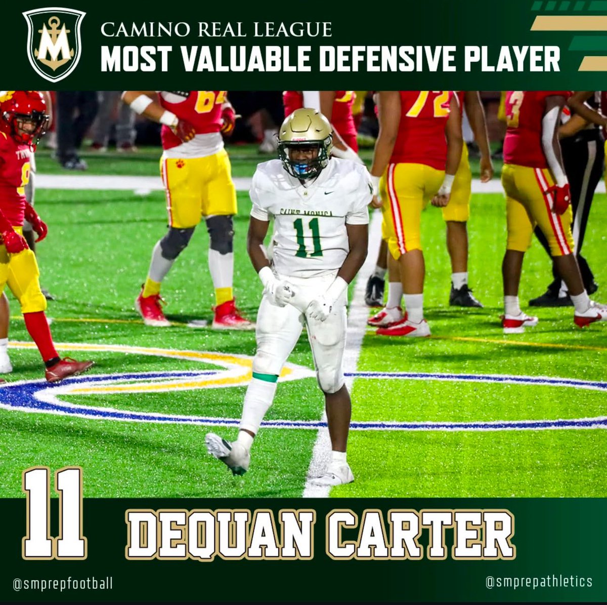 Saint Monica Prep Football tweet media