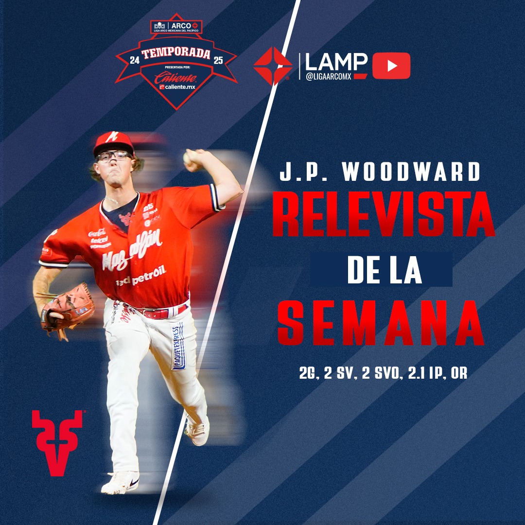 Estuvo hermético 🔒😎

J.P. Woodward de <a href="/venadosbase/">venadosbase</a> brilló desde el bullpen y es el Relevista de la Semana 🦌🔥

¡Felicidades! 🎉 

#LigaARCO ⚾
#LaLigaDeMéxico 🇲🇽