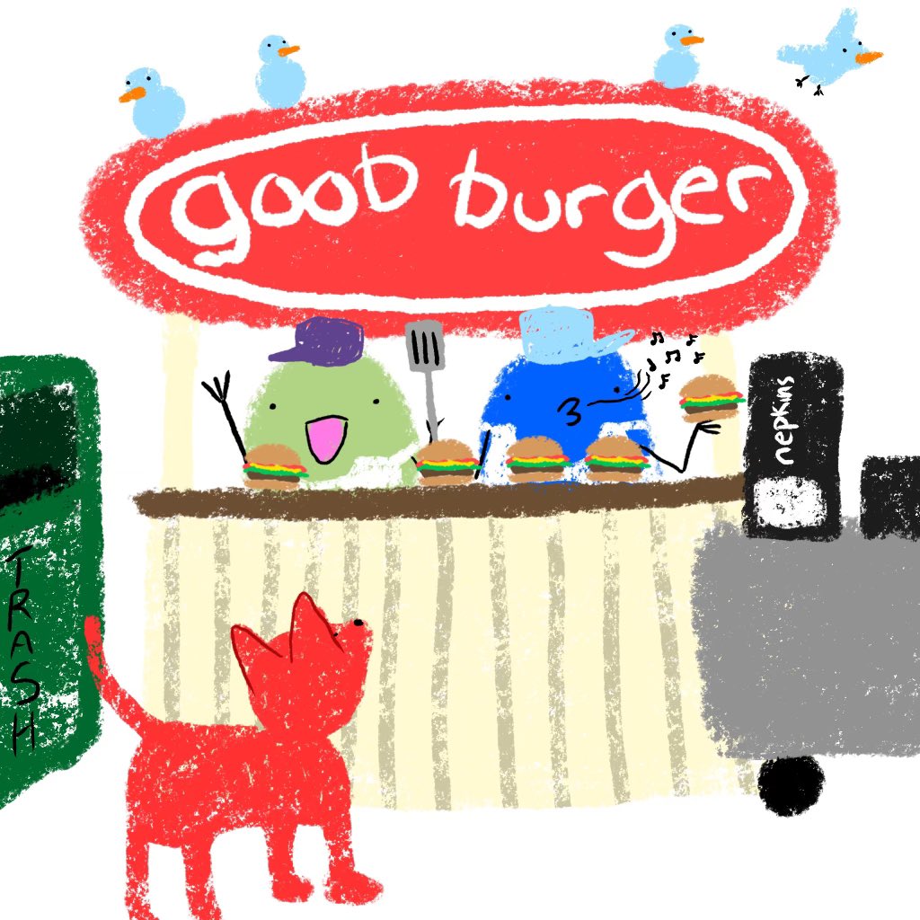 Who wants Goob Burger for dinner? 🍔🍟🔥