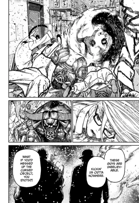 Holy SHIT talk about an introduction to 2 new adult characters, I might be getting some new favorites in Dandadan soon 😳

The ADULT PART IS SUPER IMPORTANT BTW, THESE ARE LIKE THE 4TH AND 5TH ADULT SPIRIT USERS WE'VE MET IN THE ENTIRE SERIES! 