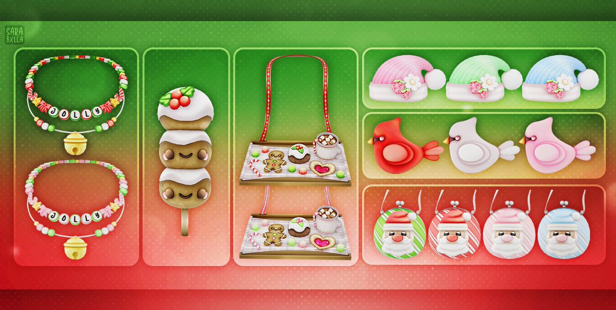 sarabxlla's tweet photo. 🎄 This years Christmas releases → https://t.co/Oq0GpkLaX6

@Roblox #Roblox #RobloxDev #RobloxUGC https://t.co/1k1ccVW2D3