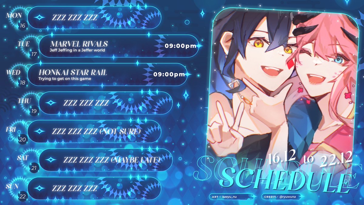 AzniirKuchiyose's tweet photo. ✨SCHEDULE ✨

A very hasardous week sorry for that XDDD 
Let's have fun this week too~ 

channel's hashtags:
🎨#Aznillust
🔞#Aznudist
#VtubersUprising #VtuberEN https://t.co/nW91E6zcPD