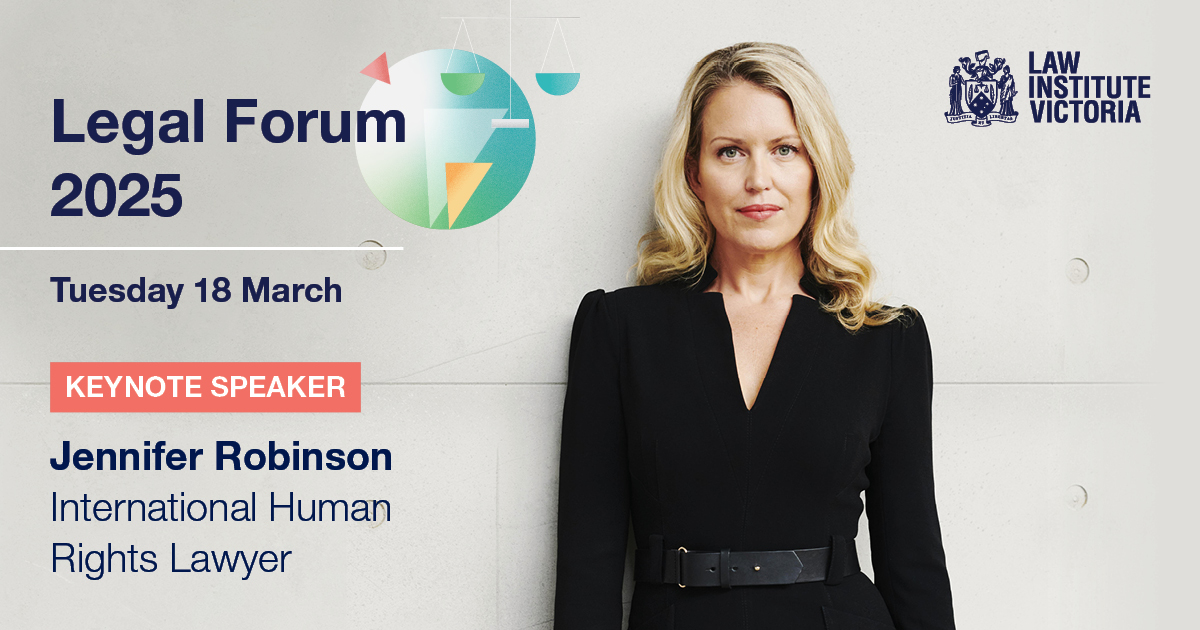 yourLIV's tweet photo. Legal Forum keynote speaker: Jennifer Robinson
Renowned human rights lawyer Jennifer Robinson delivers the keynote at Legal Forum 2025. Known for work defending Julian Assange and advocacy in high-profile cases.
Book tickets here - https://t.co/yzAfvnCxd4
#LegalForum #LIVposts https://t.co/g1iXtfjPoY