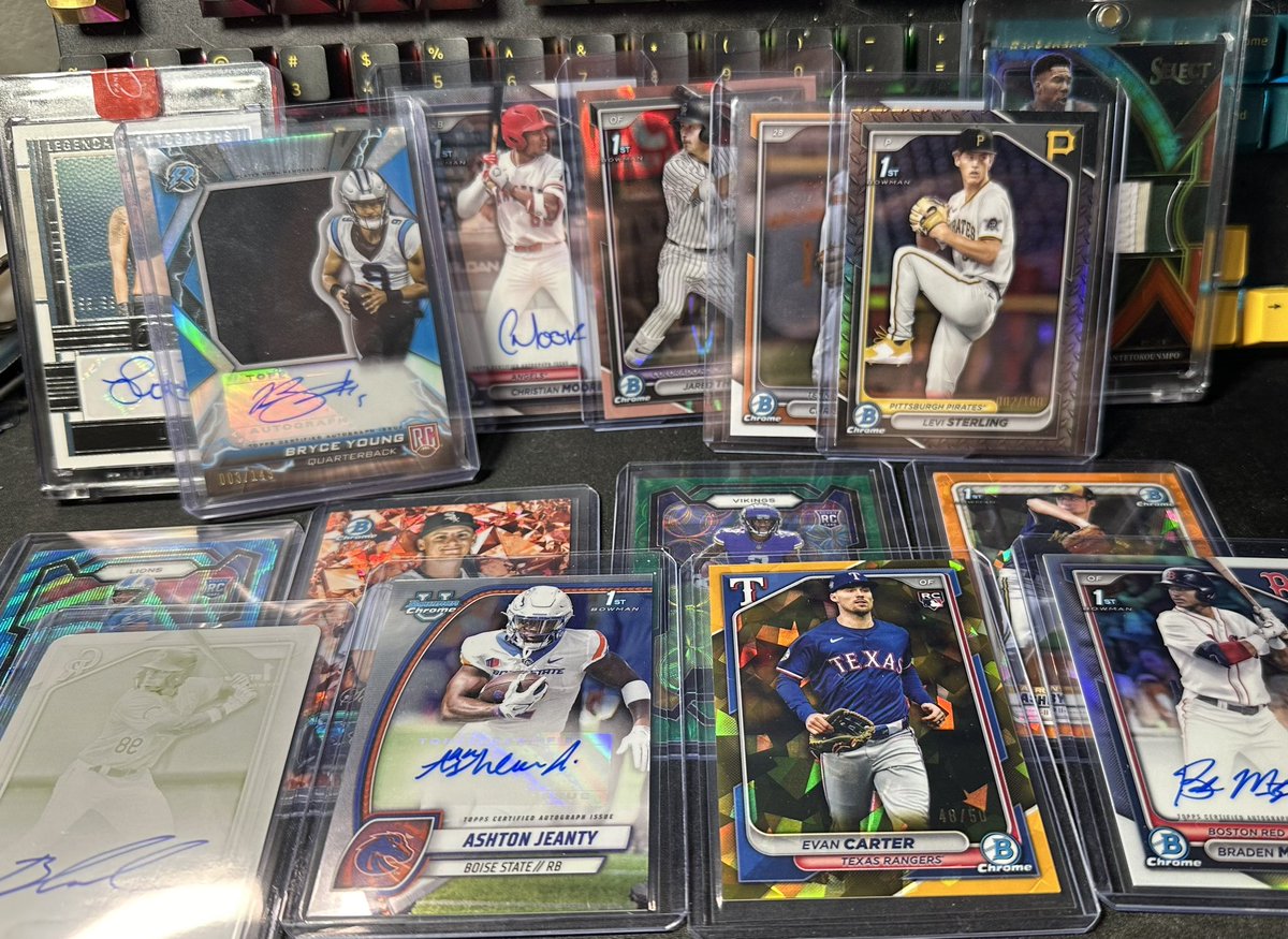 Doing my best <a href="/frank_lubatti/">Frank - TanksSportsCards</a> impression with a sneak peak of tonight’s sale. Baseball, basketball, football and a little WWE!