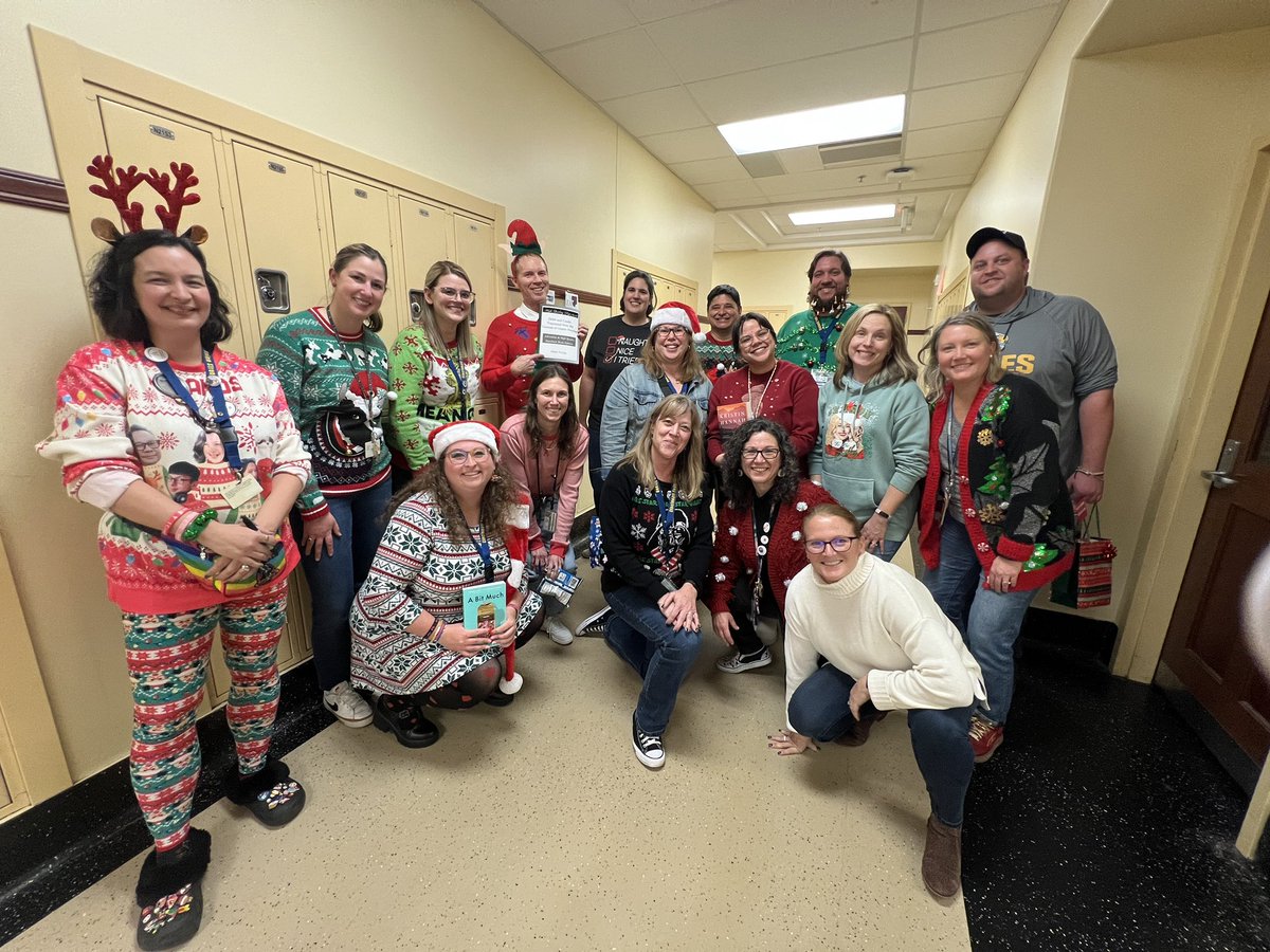MsStephensonELA's tweet photo. Secret Santa book exchange with the English department at Walnut Hills today! https://t.co/xUCaqxf8Eb