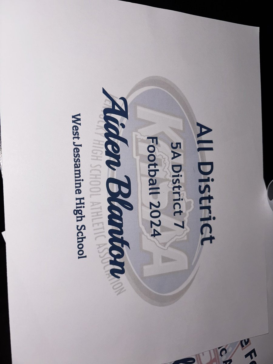 I was rewarded All district player, as well as Most Outstanding defensive player. 
c/o 2027 varsity. West Jessamine High.