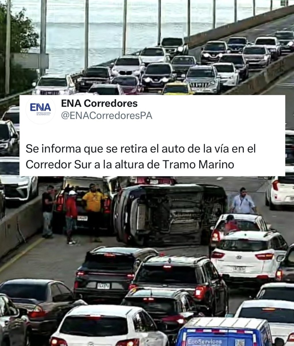 Traficologo1's tweet photo. #ENAinforma
Se retira vehículo afectado por colisión en tramo marino del Corredor Sur.
@ENACorredoresPA https://t.co/AF0PEAseJt