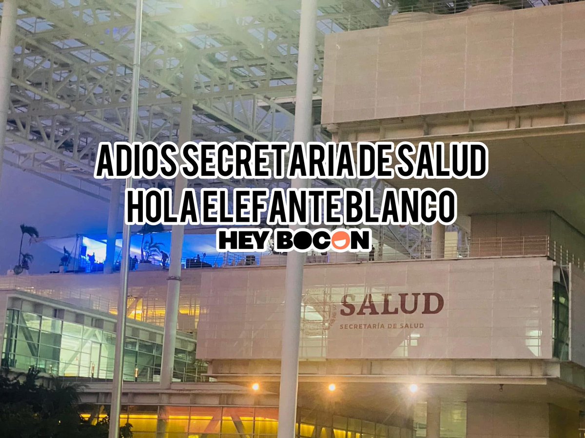 HeyBocon's tweet photo. La Secretaría de Salud regresa a la Ciudad de México porque el traslado a #Acapulco iniciado en 2022 no se completó.
🫠 https://t.co/t9FBXROgCb