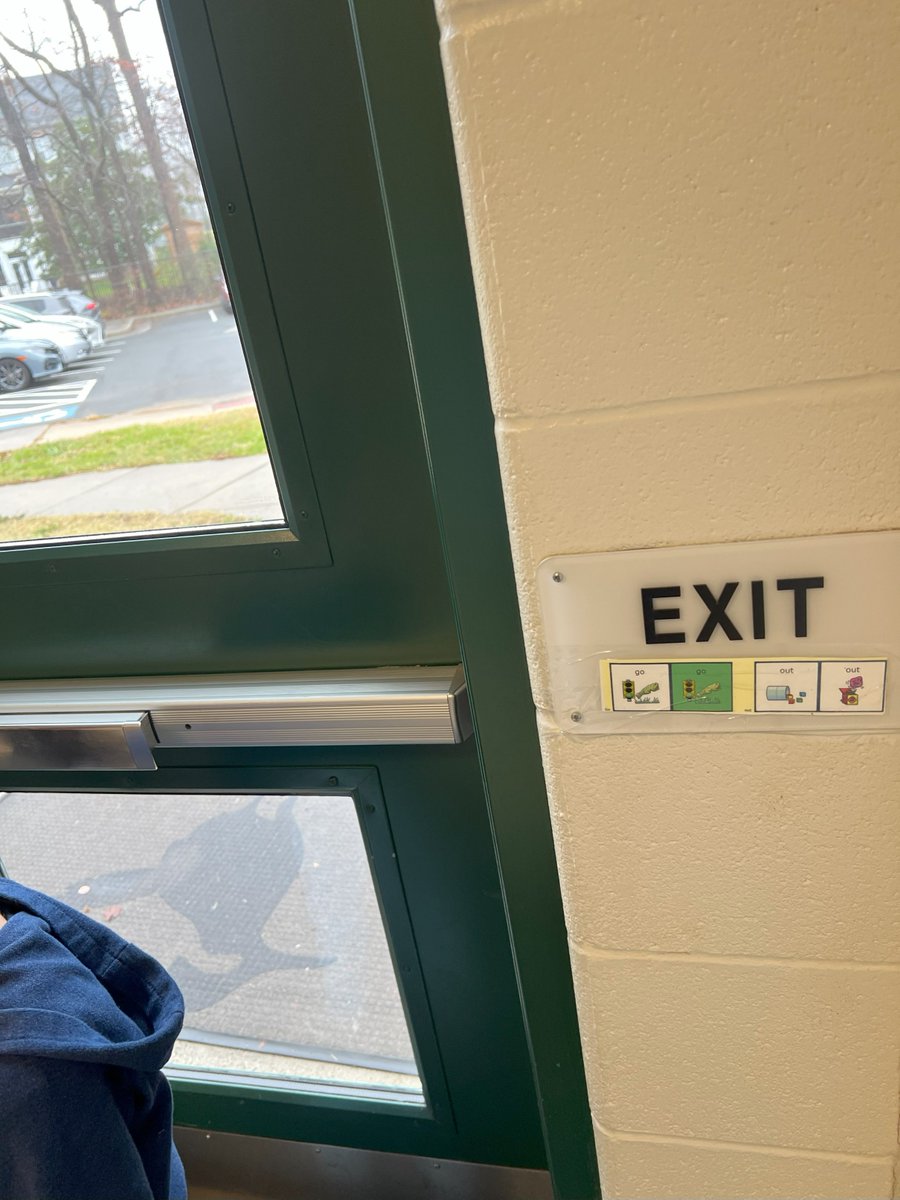 MBF3CW's tweet photo. Making core language real at Marshall Road! The students labeled the places where they "go in" by walking around the school and making the word "go" real. @ATS_FCPS #AAC #Corelanguage https://t.co/gPGJbdYt0i