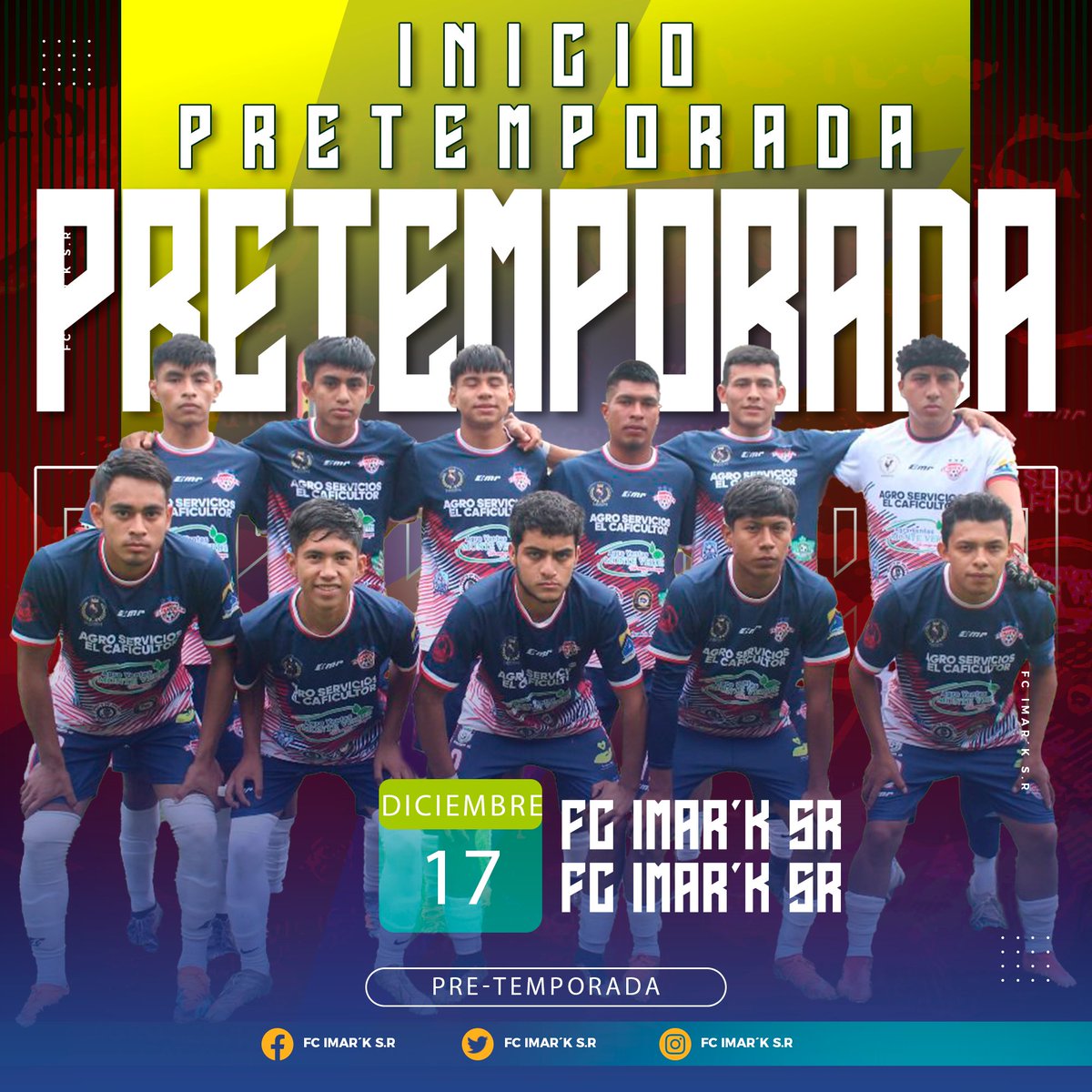 El equipo de Tercera División de Guatemala Inicia con la Pretemporada para el Torneo Clausura, Veremos nuevos rostros en el equipo de FC Imar´k S.R