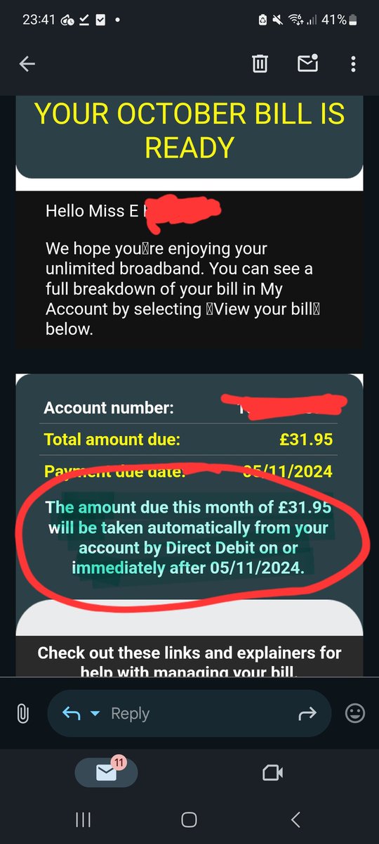 EleanorMayx's tweet photo. @TalkTalk @TalkTalkGroup I even still have TalkTalk as ONE OF MY DIRECT DEBITS. YOU failed to take the money out, and now you threaten me??? https://t.co/iJDUSeRINl