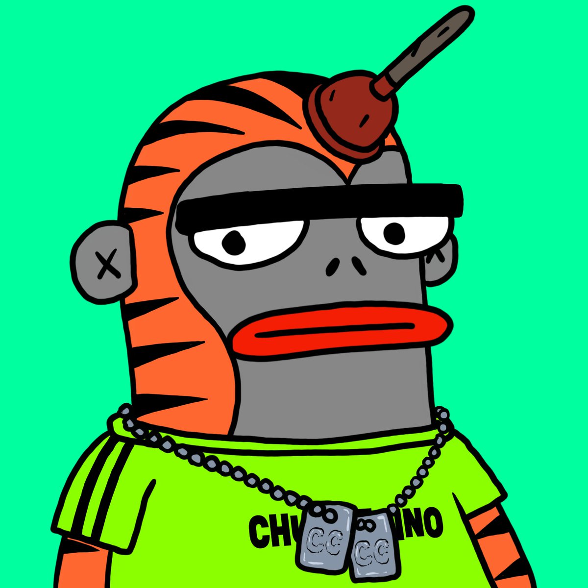VersTwoNFT's tweet photo. Have to show off my rare @Chump_Chumps... Dope art ! https://t.co/gRlqCjPaWg