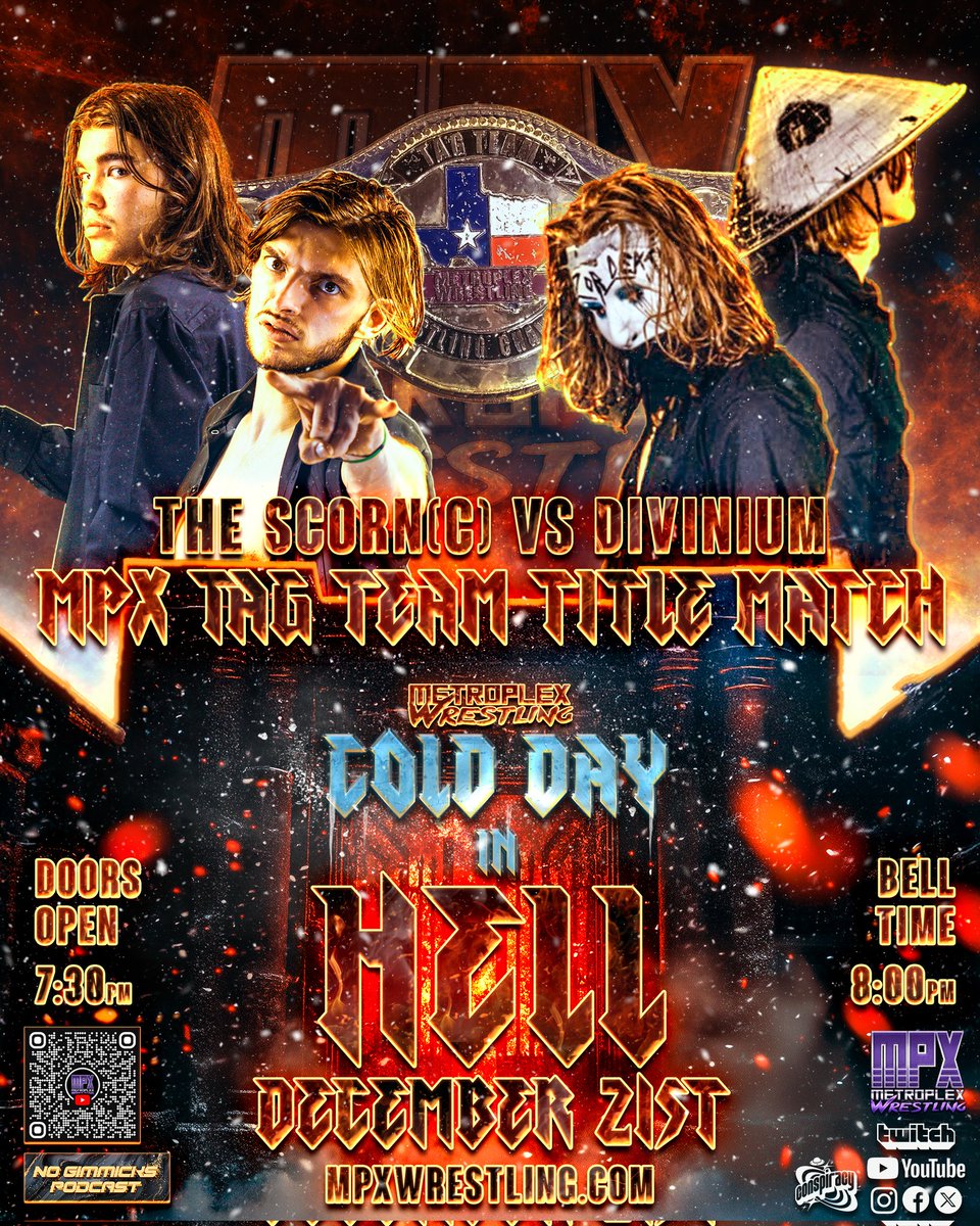 Metroplex Wrestling (@mpxwrestling) on Twitter photo Like & repost 4 more!
Here's the 2 matches u know!
<a href="/thetruthdemo/">Demo Diamond</a> defends the <a href="/MPXWrestling/">Metroplex Wrestling</a> Title against <a href="/Kari3K/">Kari Jai Wright</a>,
AND The Scorn's <a href="/T_Prince469/">The Mad Prince</a> & Dalton Gray defend The Tag Team Titles against Divinium's Titan Yin & Riley Grinn
Wonder what <a href="/GabeWilder93/">Gabe Wilder</a> is up to?
#mpx #wrestling Like & repost 4 more!
Here's the 2 matches u know!
<a href="/thetruthdemo/">Demo Diamond</a> defends the <a href="/MPXWrestling/">Metroplex Wrestling</a> Title against <a href="/Kari3K/">Kari Jai Wright</a>,
AND The Scorn's <a href="/T_Prince469/">The Mad Prince</a> & Dalton Gray defend The Tag Team Titles against Divinium's Titan Yin & Riley Grinn
Wonder what <a href="/GabeWilder93/">Gabe Wilder</a> is up to?
#mpx #wrestling