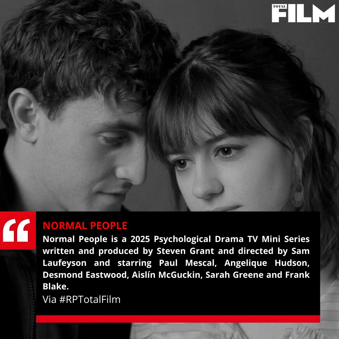 RPTotalFilm's tweet image. 𝗧𝗼𝘁𝗮𝗹 𝗙𝗶𝗹𝗺 ᴿᴾ • #GamesRadarRP
𝗘͟𝘅͟𝗰͟𝗹͟𝘂͟𝘀͟𝗶͟𝘃͟𝗲͟ • Review • Cover • More

🗞️𝘕𝘦𝘸𝘴: 𝗣𝗮𝘂𝗹 𝗠𝗲𝘀𝗰𝗮𝗹 (@mescalitop) &amp;amp; 𝗔𝗻𝗴𝗲𝗹𝗶𝗾𝘂𝗲 𝗛𝘂𝗱𝘀𝗼𝗻 (@xtherwred) are set to star #iNormalPeopleRP upcoming series by @HuluStreamRP. © #RPTotalFilm