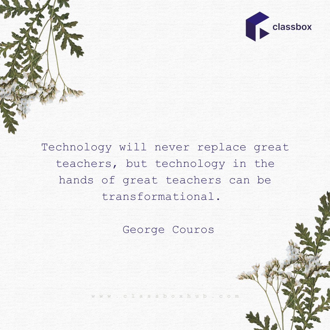 Classboxhub's tweet photo. Technology in the hands of great teachers
creates endless possibilities. ✨

Classbox Hub equips educators with interactive tools to
transform classrooms and inspire future-ready
learners. Let’s innovate education together! 🚀

#ClassboxHub
#EdTechSolutions
#InnovativeLearning https://t.co/nBU0rtknCK