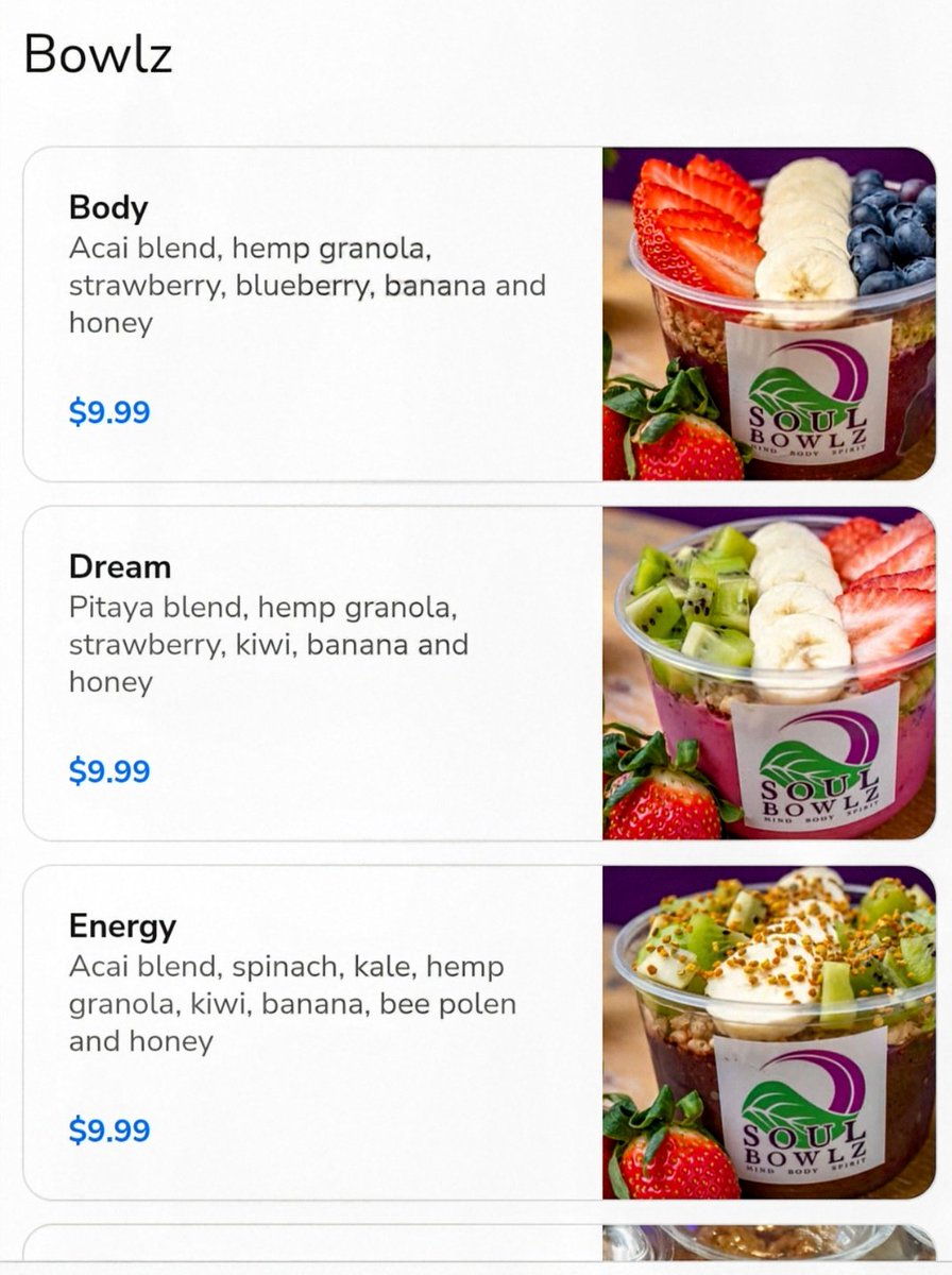 TuckerShift4's tweet photo. Soul Bowlz in Mobile, AL is now live with @SkyTabPOS by @Shift4! They are excited for their online ordering and website, along with secure payments, not to mention just the better look! #TeamFour #BoldlyForward #SexyTech https://t.co/n0j7oUesHH