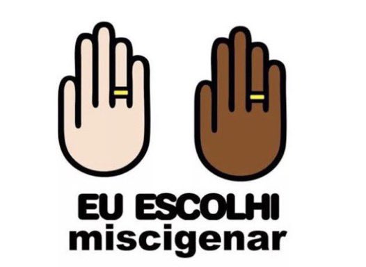 um ano de miscigenação com meu amor 💘