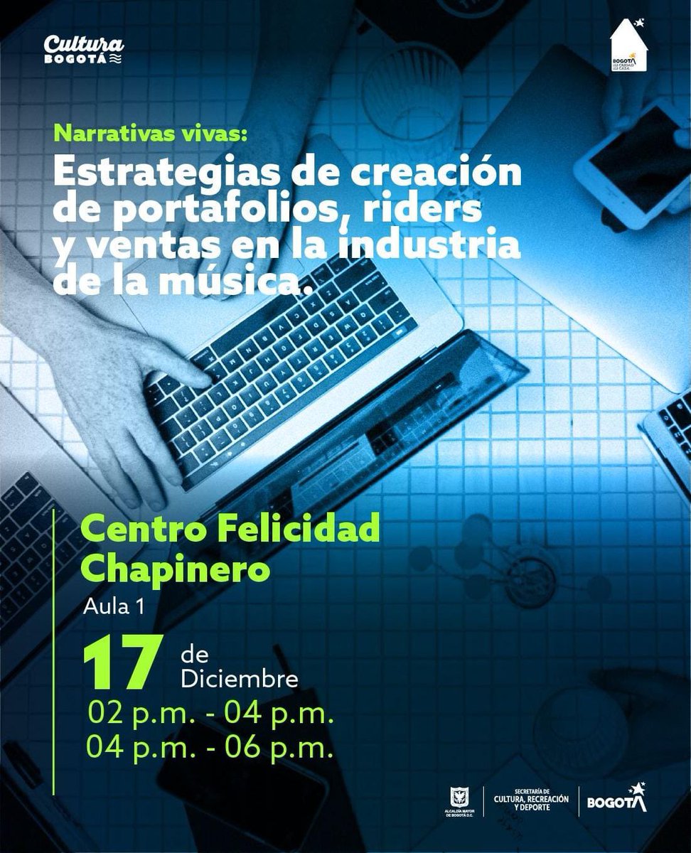 BiomAgencia's tweet photo. 🤓 NARRATIVAS VIVAS | Martes 17 de diciembre
📌 CEFE Chapinero - Cl. 82 #10-69, Bogotá
🎟️ Entrada libre

Bioma llega al CEFE de Chapinero para presentar su taller de Estrategias de creación de portafolios, riders y ventas en la industria musical. @CulturaenBta @idartes https://t.co/77BQEhXPrX