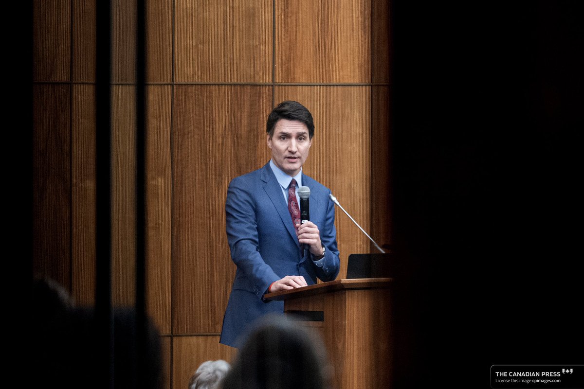 Spencer Colby (@spencesphotos) on Twitter photo Former Deputy Prime Minister, Minister of Finance and current Liberal MP for the riding of University-Rosedale, Ont., Chrystia Freeland arrives for a National Caucus meeting in Ottawa.
Pix 2: PM Trudeau addresses his caucus
For <a href="/CdnPressNews/">The Canadian Press News</a> Former Deputy Prime Minister, Minister of Finance and current Liberal MP for the riding of University-Rosedale, Ont., Chrystia Freeland arrives for a National Caucus meeting in Ottawa.
Pix 2: PM Trudeau addresses his caucus
For <a href="/CdnPressNews/">The Canadian Press News</a>