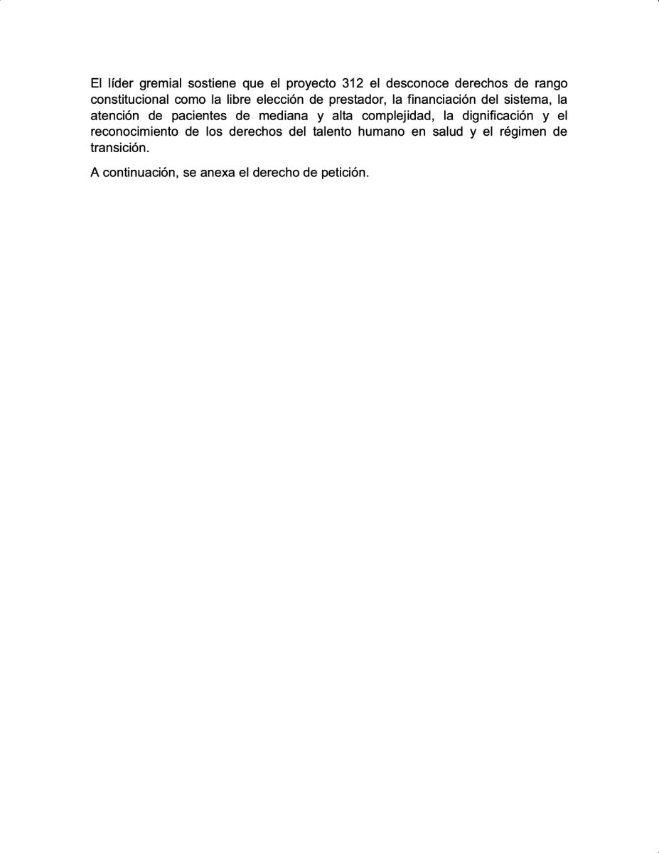 URGENTE: Sociedades Científicas piden suspender discusión del proyecto de reforma a la salud en el 2024